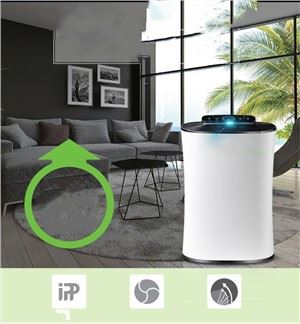 Pantalla grande con purificador de aire de control inteligente