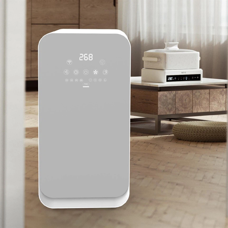 Purificador de aire doméstico con pantalla PM2.5 con panel táctil BKJ-55D
